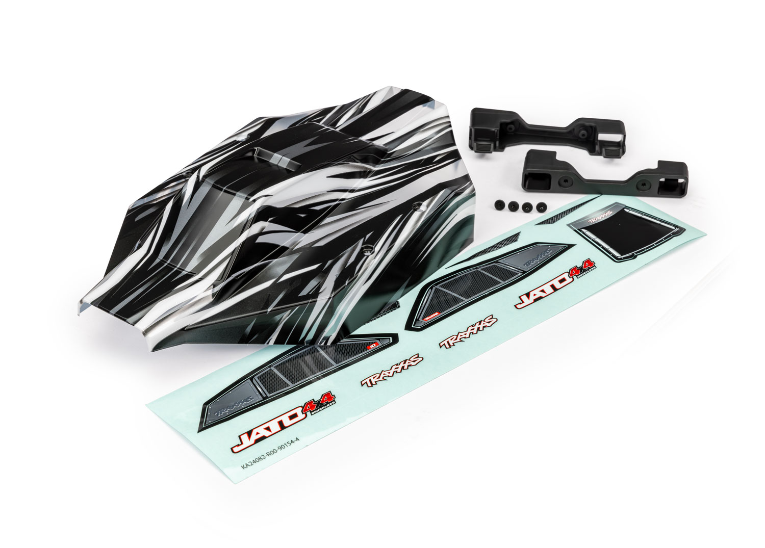 9018X Body, Jato® 4X4 Brushless, ProGraphix® (graphics are printed, requires paint & final color application)/ decal sheet
