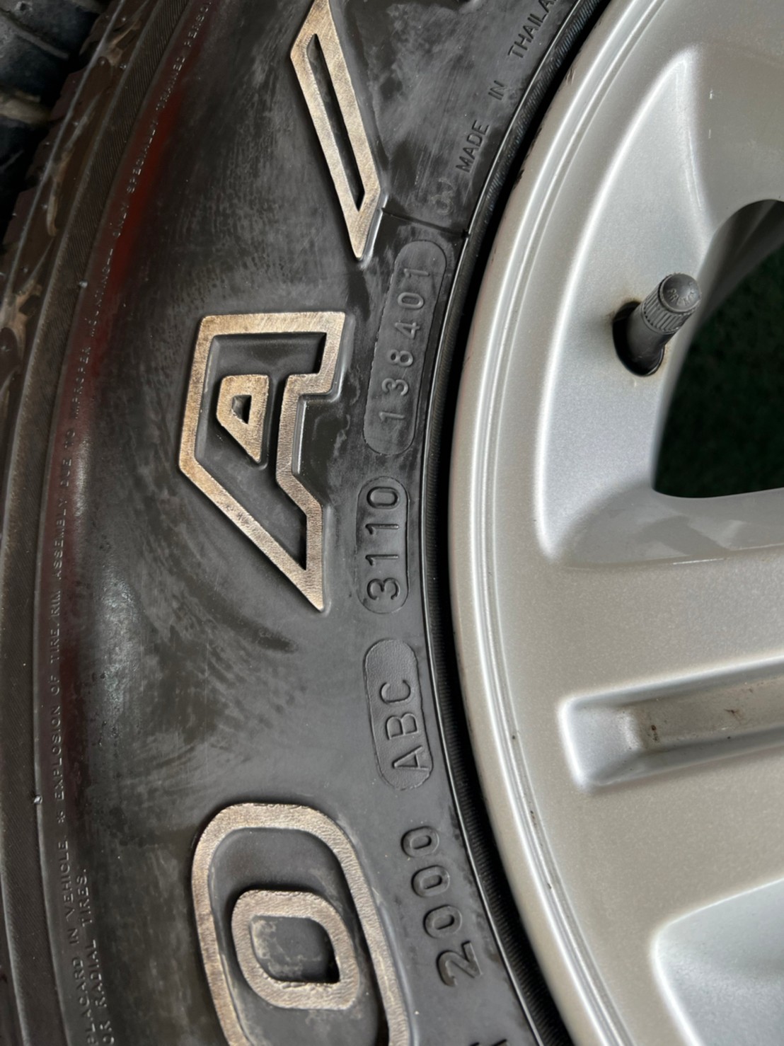 ล้อ ISUZU พร้อมยาง Maxxis 30x9.5/R15 ปี10