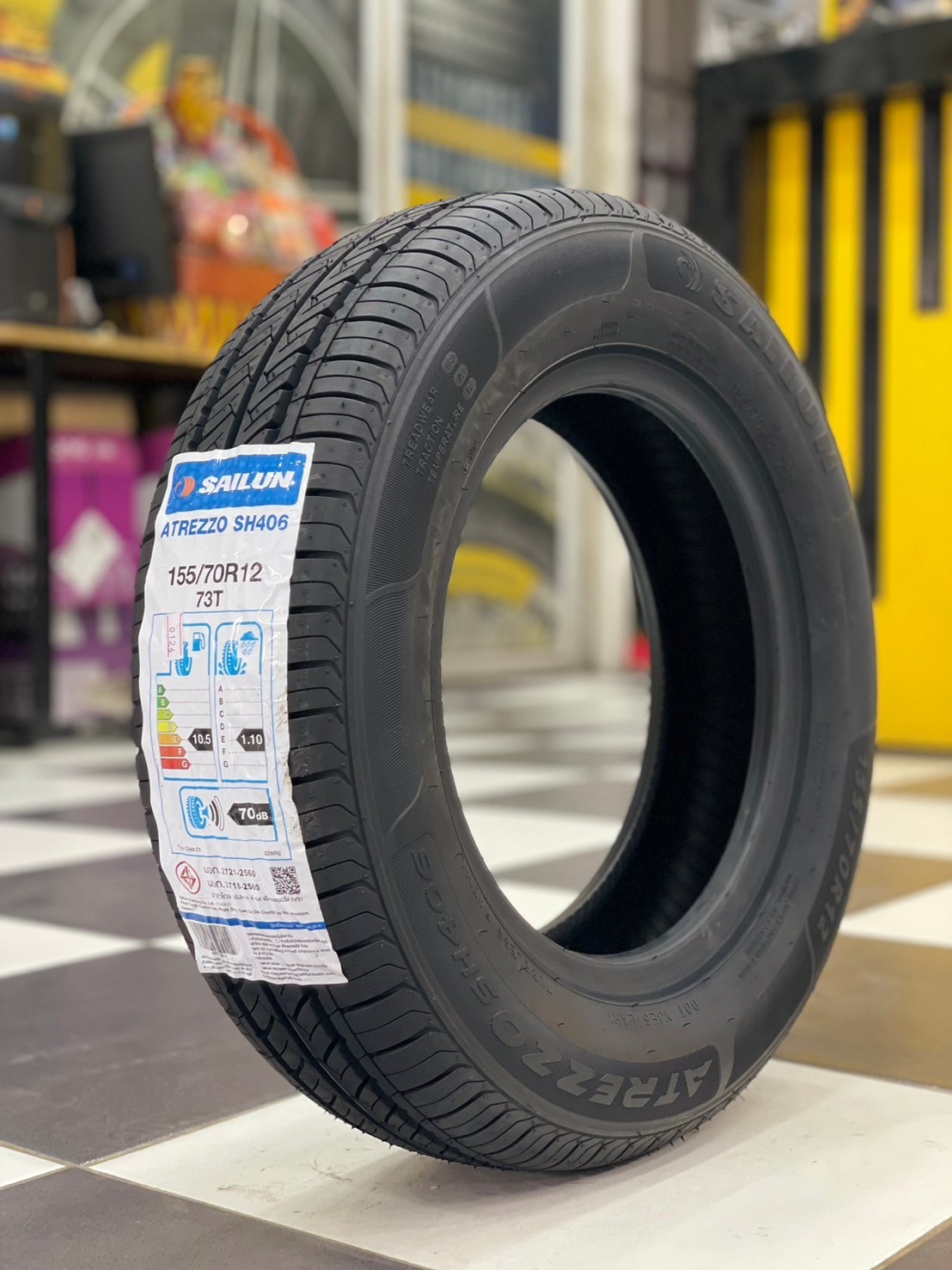 ยางใหม่ #SAILUN "ไซหลุน" #155/70R12 ยางใหม่ปี2024