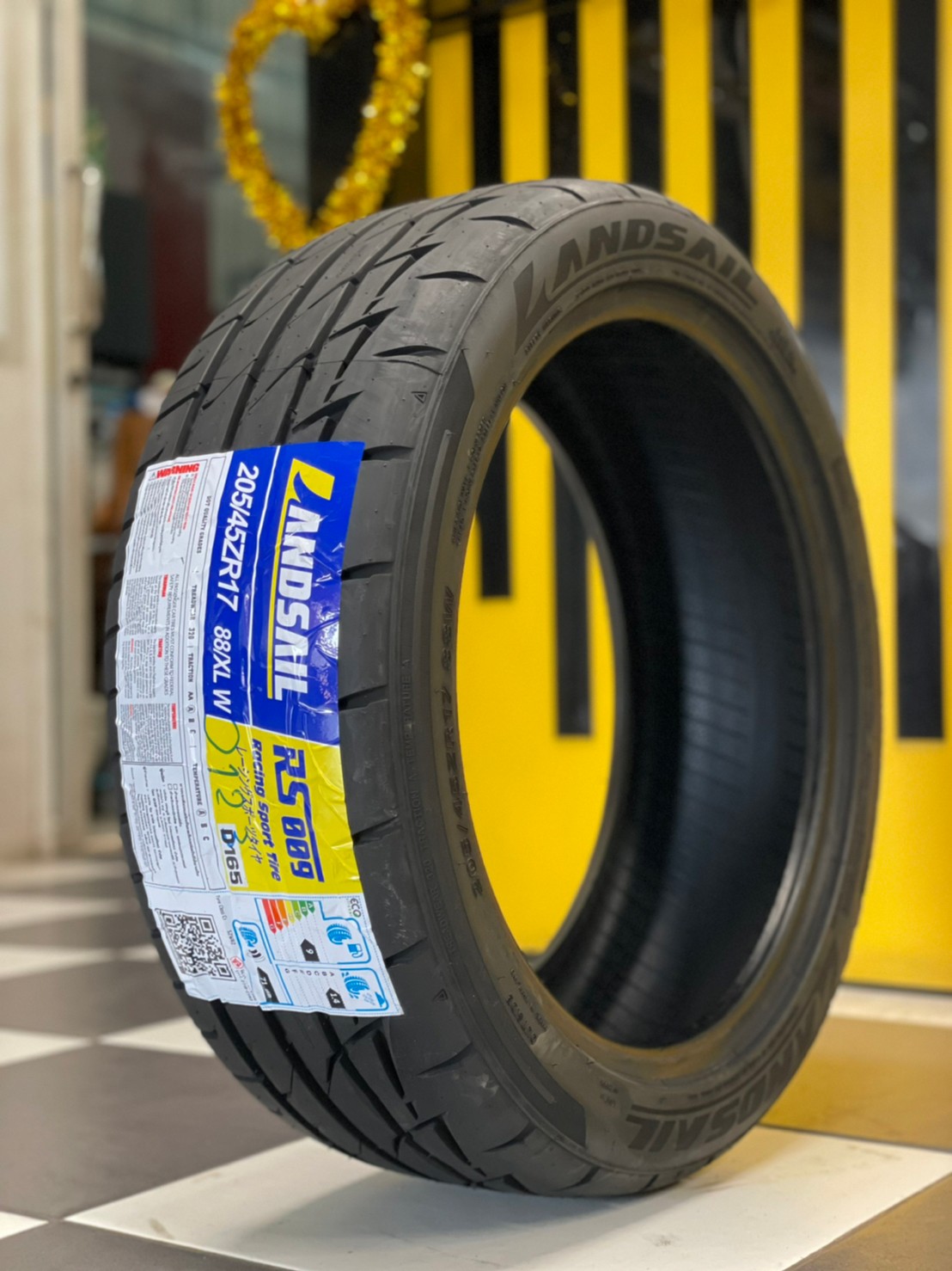 ยางลายซิ่ง 🔥🔥🔥#Landsail #RS009 205/45R17 ยางใหม่ปี2023 (4เส้น)