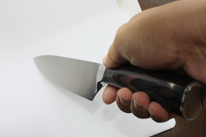 wood handle 440c chef knife