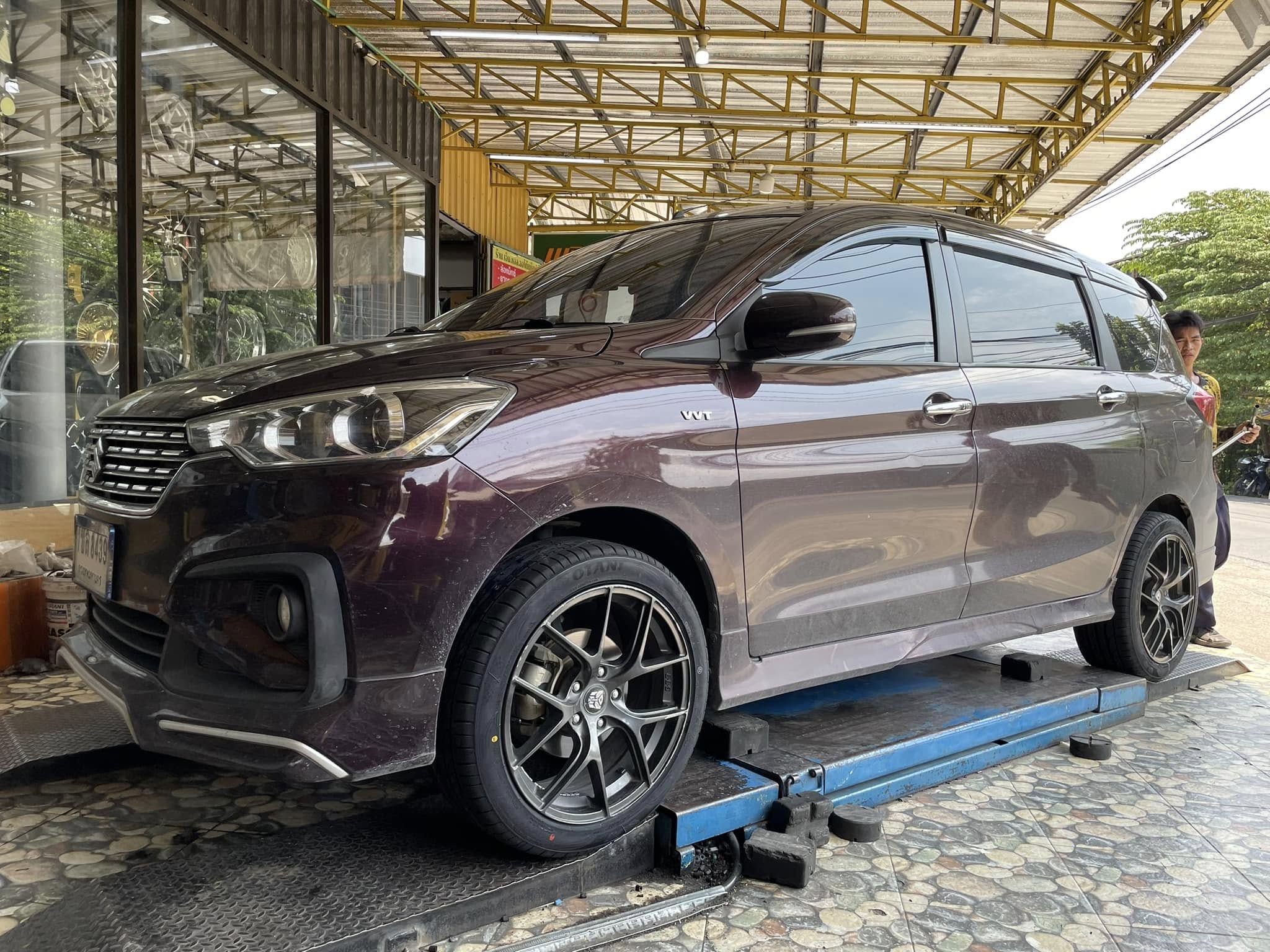 🚘 #SUZUKI_ERTIGA🛞#เปลี่ยนยาง #OTANI #KC2000 225/45R18