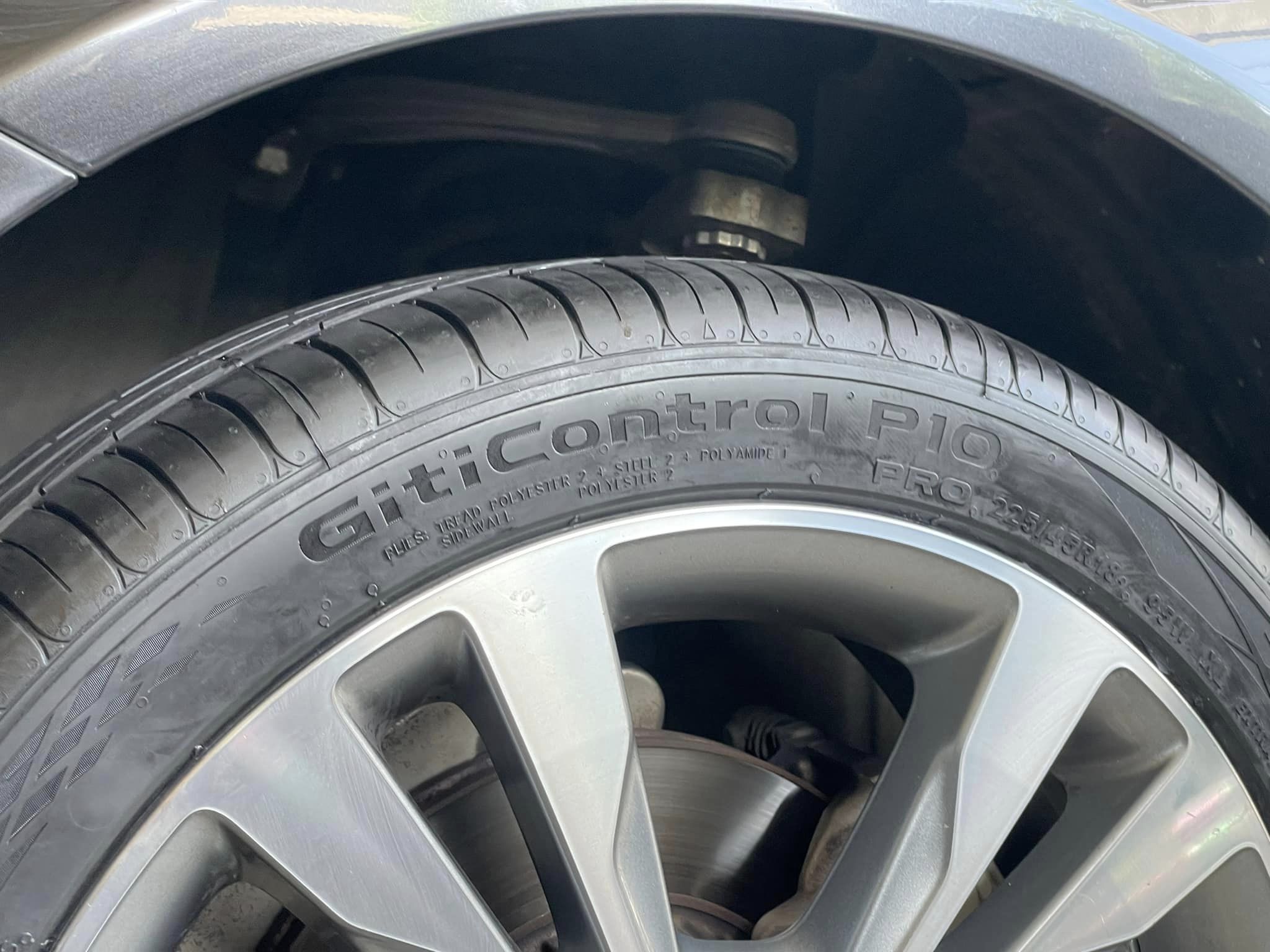 #BENZ_C220d ยางสมรรถนะสูง #GITI_CONTROL P10 225/45R18 #บริการตั้งศูนย์