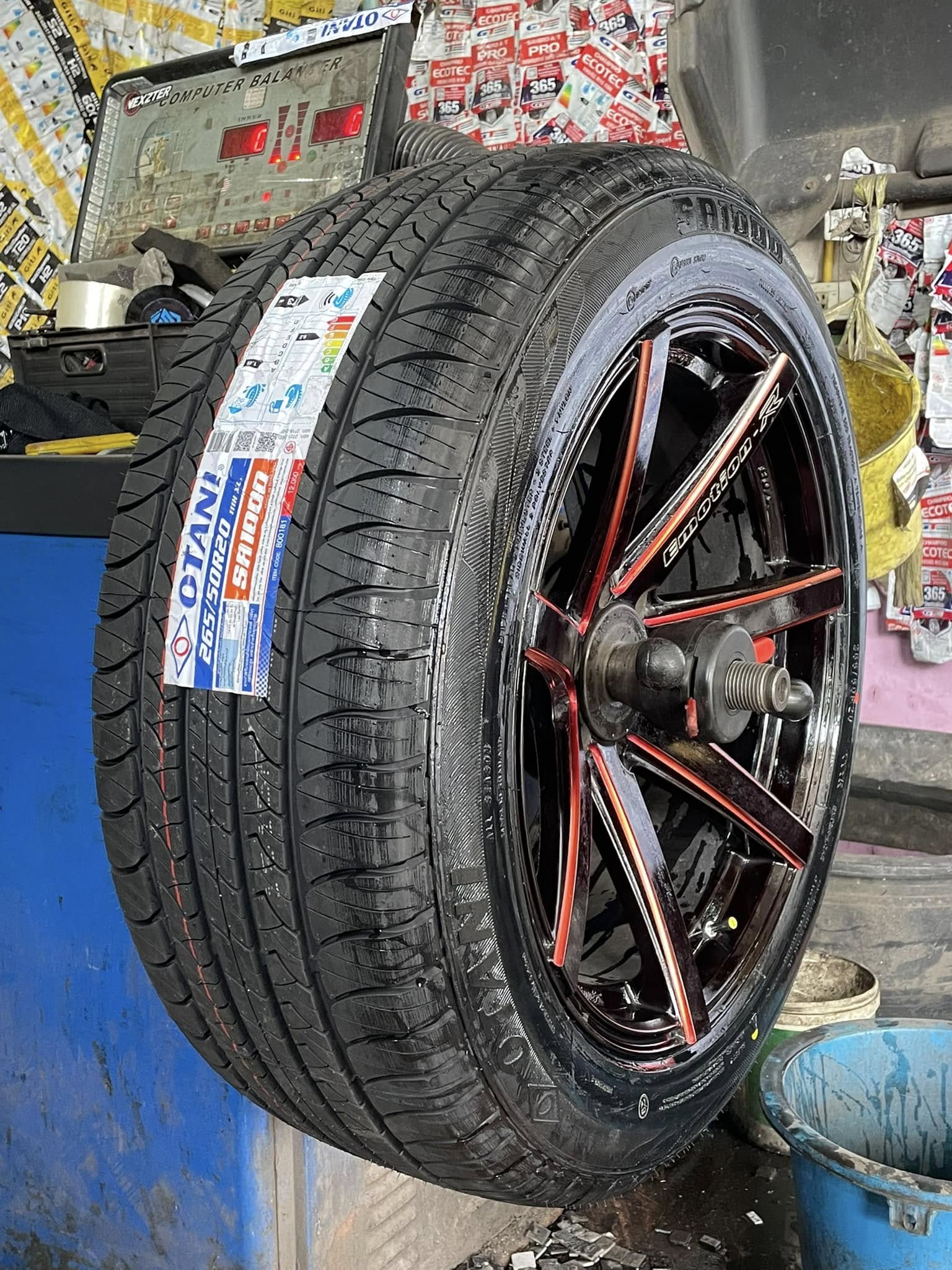 🚘 #TOYOTA_FORTUNER🛞 #เปลี่ยนยาง #OTANI #SA1000 265/50R20 #บริการตั้งศูนย์ล้อ🛞