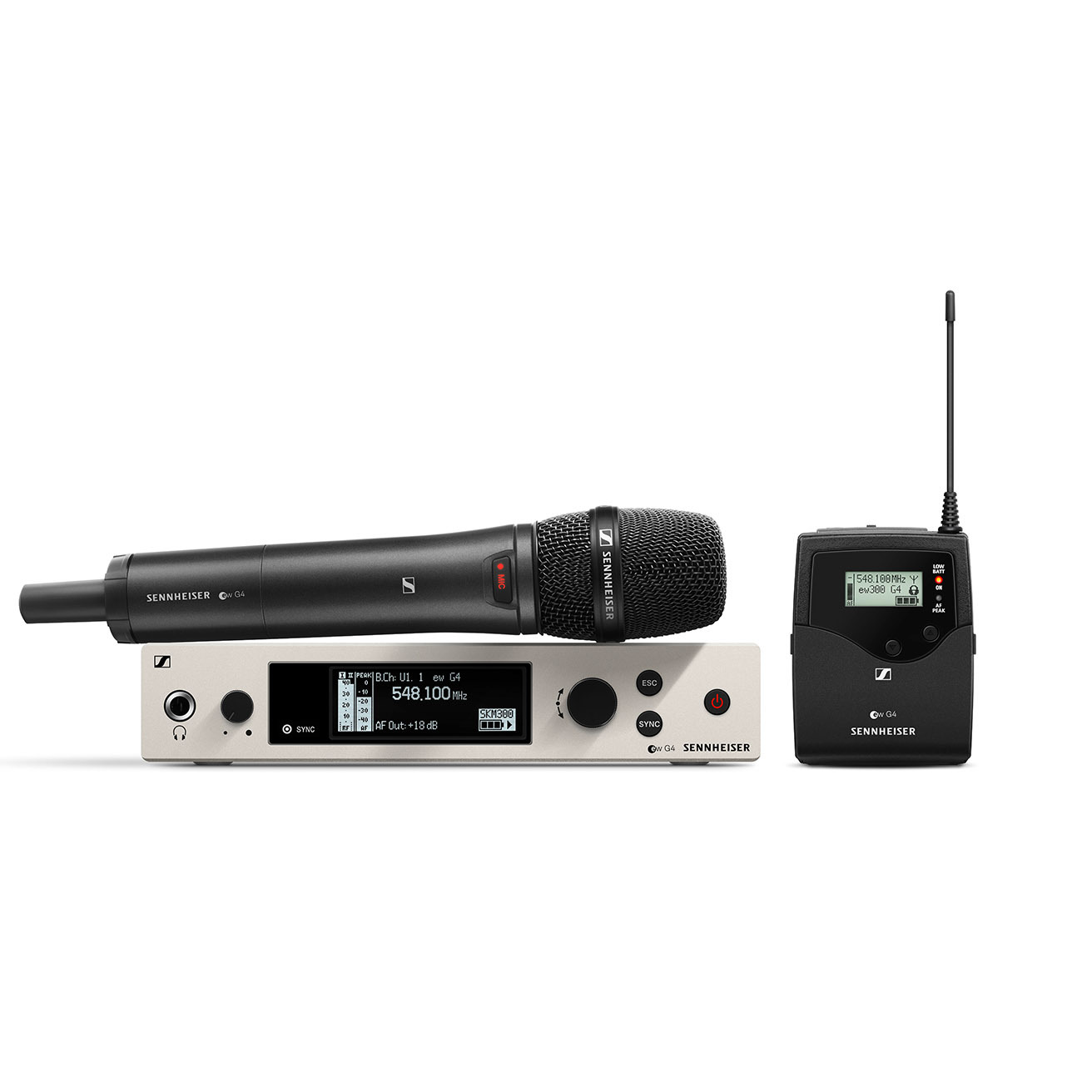 Sennheiser รุ่น EW 300 G4-BASE COMBO Bodypack and Handheld Transmitter