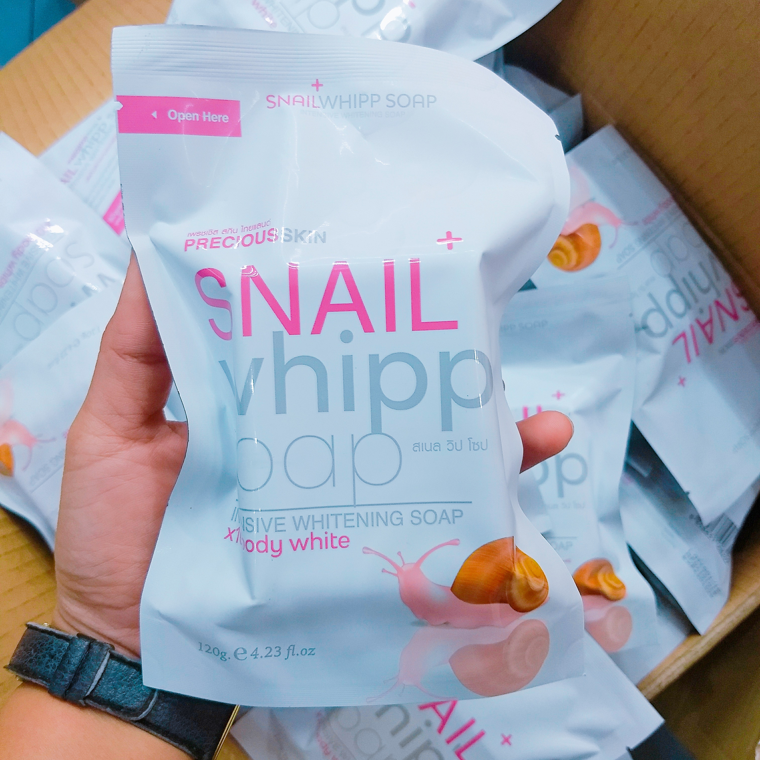 Snail whipp soap สเนล วิป โซป