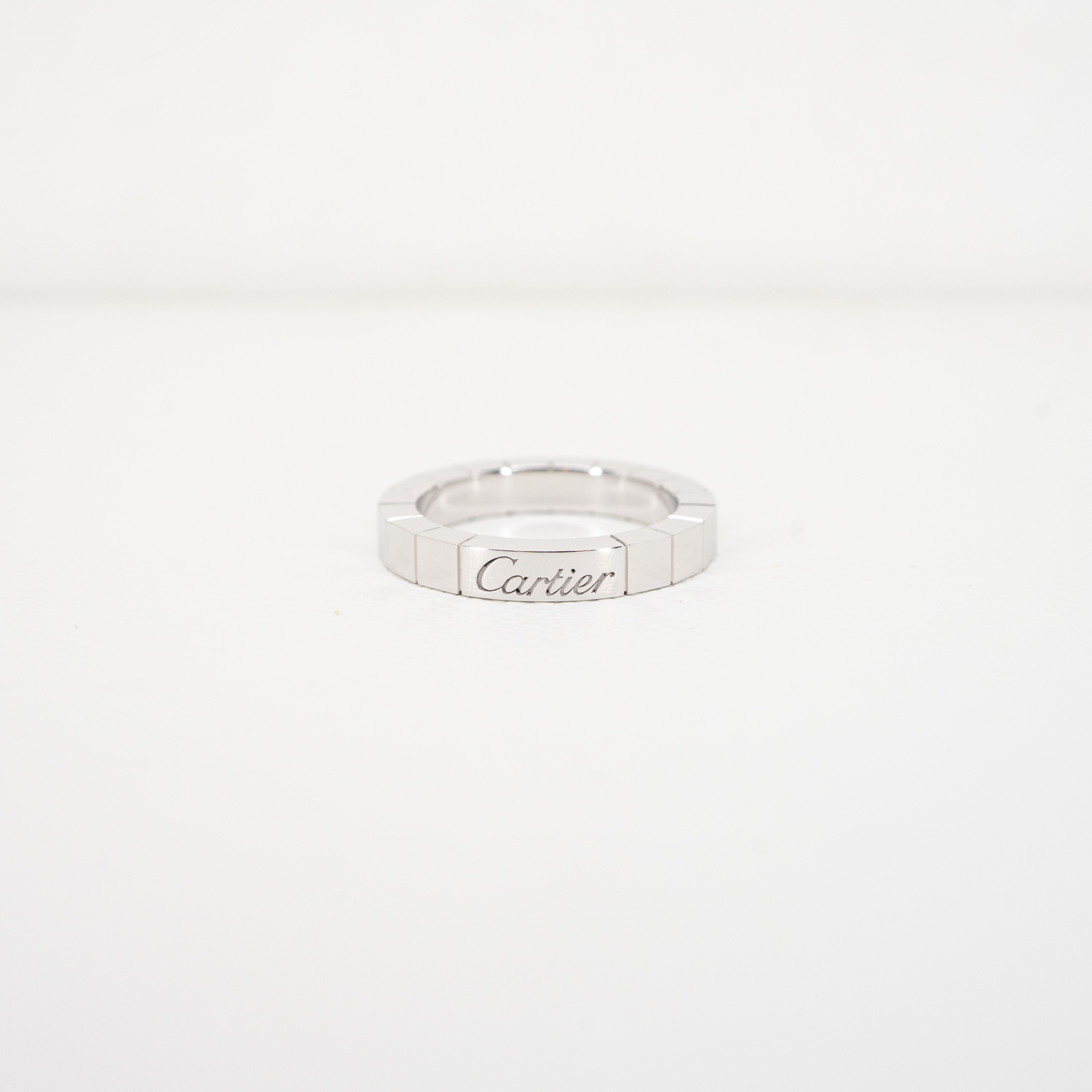 แหวน Cartier Lanieres ทองคำขาว 18K ไซส์47# +การ์ดปี2018 (Used)