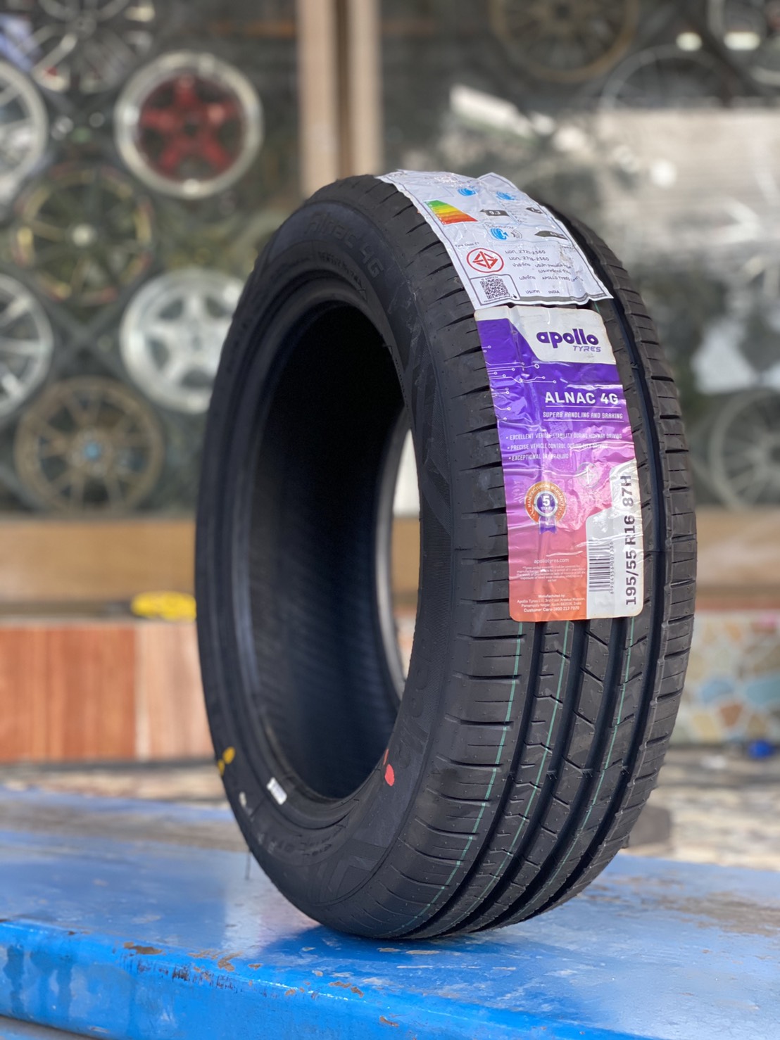 Apollo Alnac4G 195/55R16 ยางใหม่ปี2020 จัดส่งฟรีทั่วประเทศ พร้อมติดตั้งที่ร้านฟรี