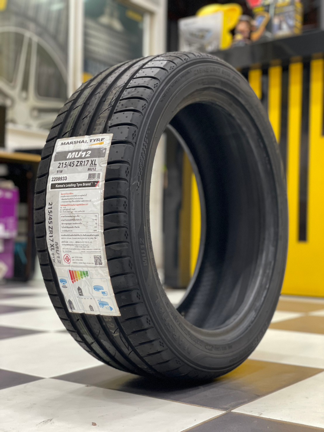 MARSHAL MU12 215/45R17 ยางใหม่ปี2021 ยางเเบรนด์เกาหลี