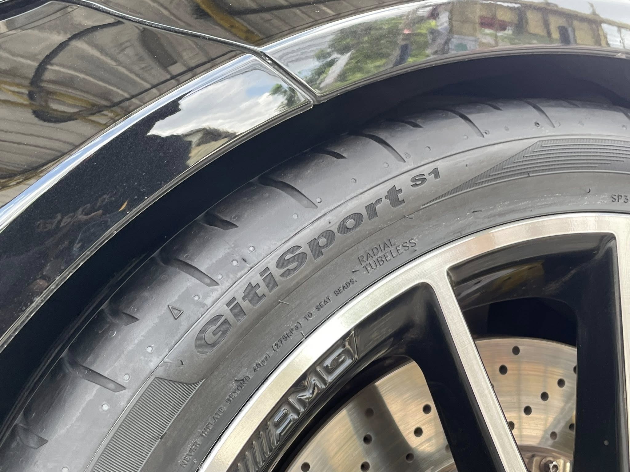 BENZ_C220d 🚘เปลี่ยนยาง 🛞🐘#GITI_SportS1_225/40R19