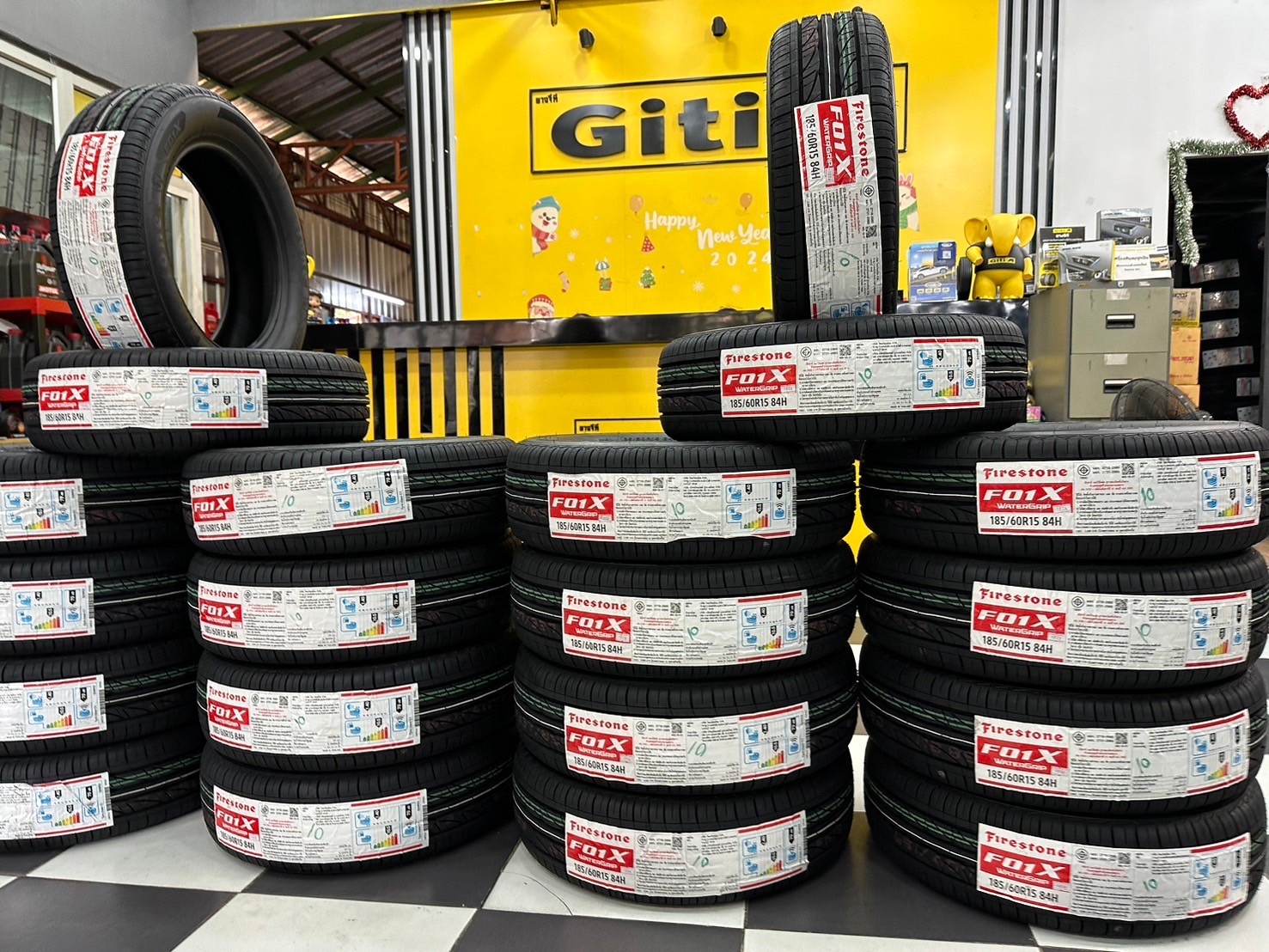 #ยางไฟร์สโตน #Firestone #F01X 185/60R15 ยางใหม่ปี2024 ราคา่โปรโมชั่นพิเศษ สินค้ามีจำนวนจำกัด