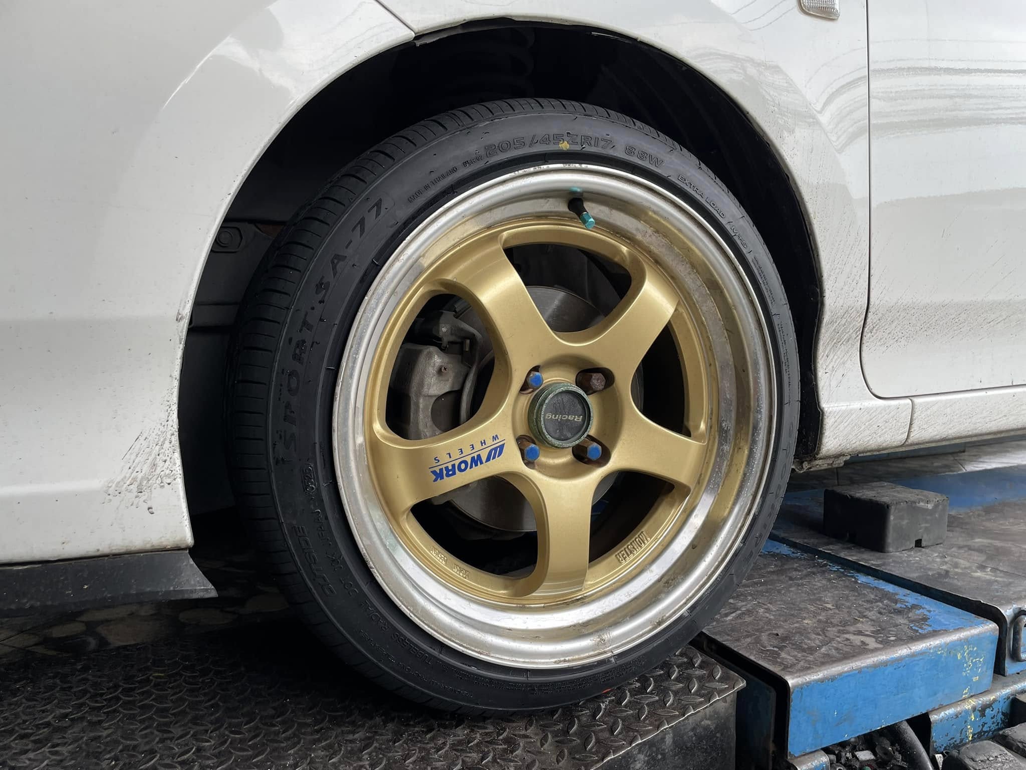 #HONDA_CITY🛞เปลี่ยนยาง #GOODRIDE_SA77_205/45R17