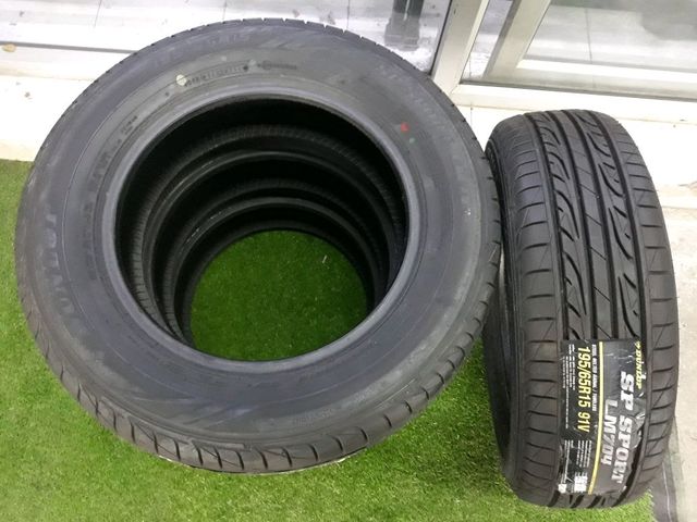 ยางใหม่คุณภาพดี Dunlop SP SPORT LM704 ขนาด 195/60R15 ยางปลายปี16