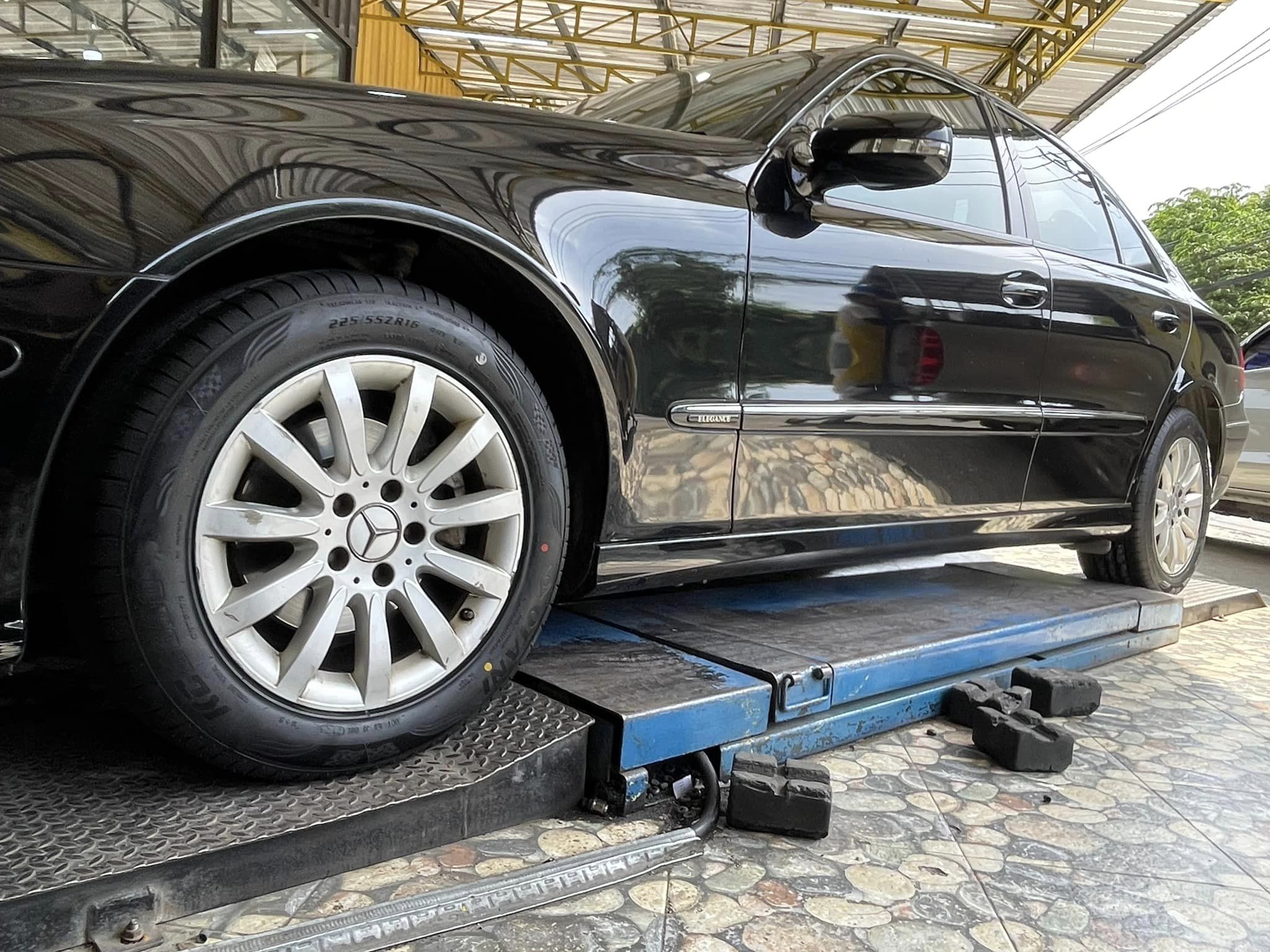 🚘 #BENZ_E200 เปลี่ยนยาง #OTANI_KC2000 #225/55R16