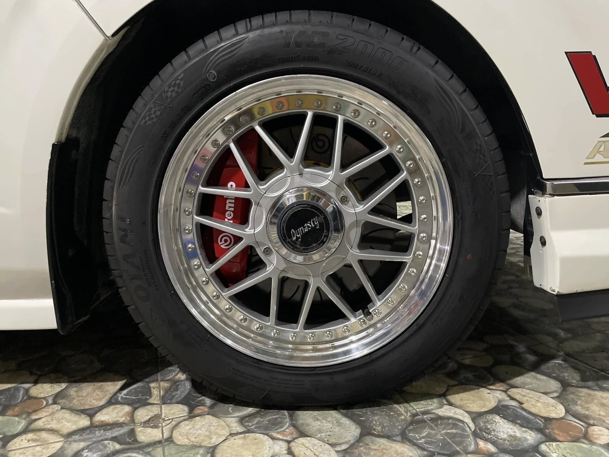 🚘 #TOYOTA_COMMUTER🛞 เปลี่ยนยาง #OTANI #KC2000 215/55R17