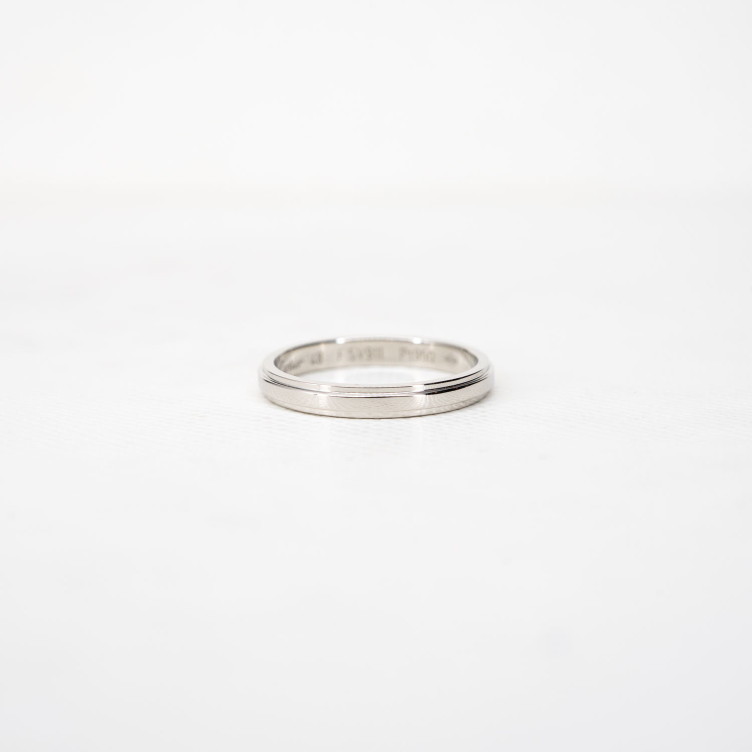 แหวน Cartier D'Amour Band Band Platinum 950 ไซส์48#+การ์ด (Used)