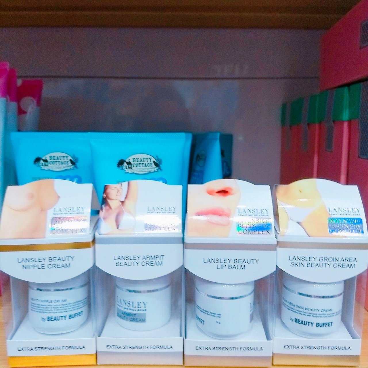 Lansley beauty lip balm ,nipple cream , armpit , groin area skin baeuty cream