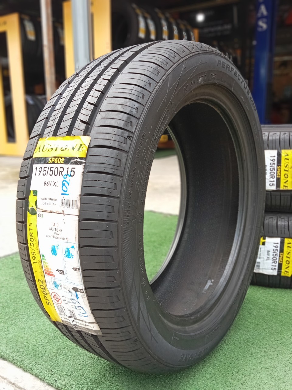 ยางใหม่ AUSTONE SP602 195/50R15 ยางผลิตไทย ยางใหม่ปี2022 (มี1 เส้น )