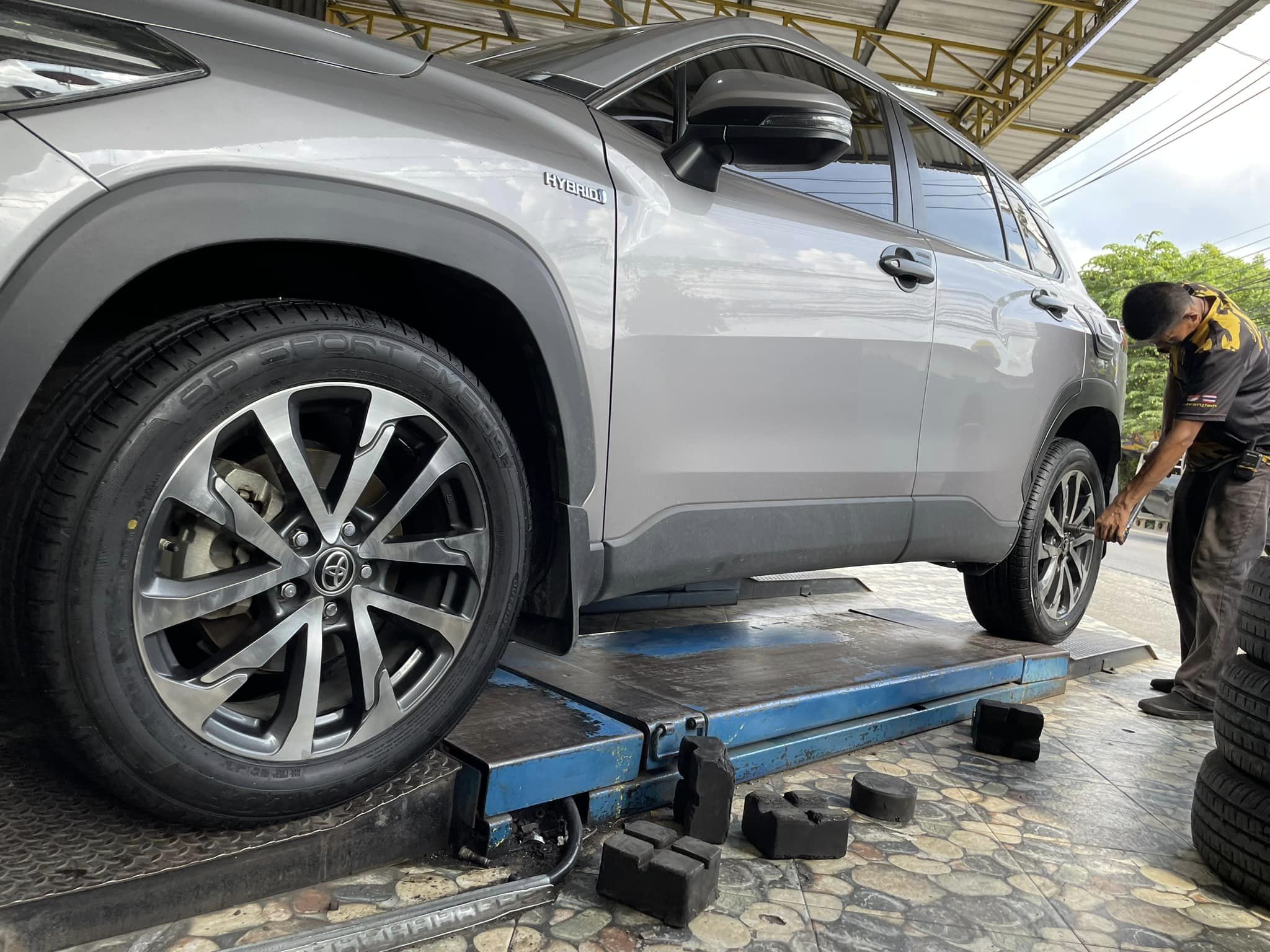 #TOYOTA_COROLL_CROSS🛞 ยางใหม่ DUNLOP SP SPORT FM800 22/55R18 ยางใหม่ปี2024