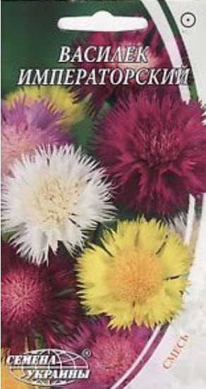 ประไหมสุหรี (Centaurea moshata imperials ) คละสี / ซอง 100 เม็ด (Ukraine)