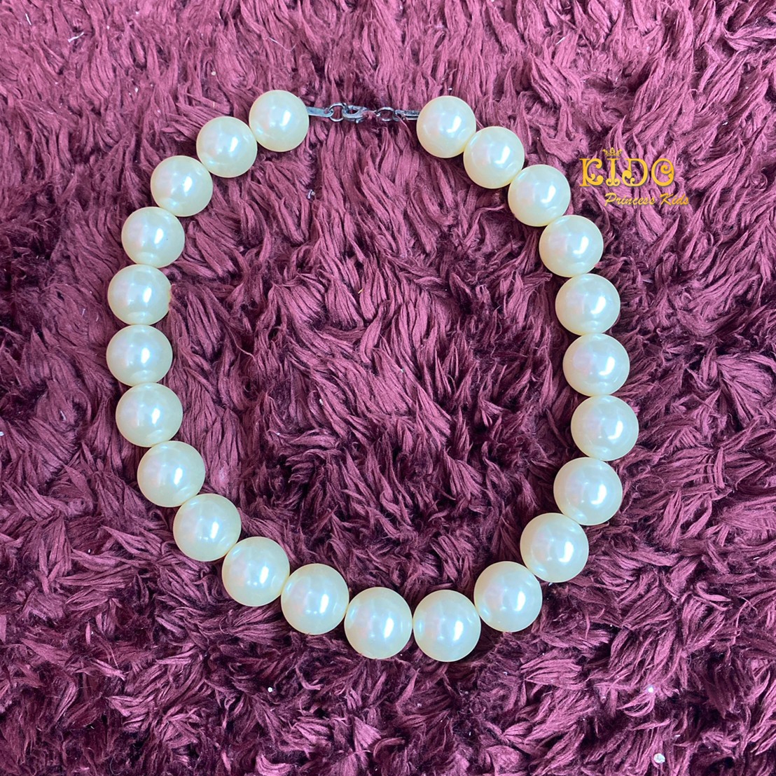 สร้อยคอ(หน้าร้านอยู่รัชดา)P005 สร้อยคอมุก ใส่ออกงาน มุกเม็ดใหญ่ แสนสวย หรู