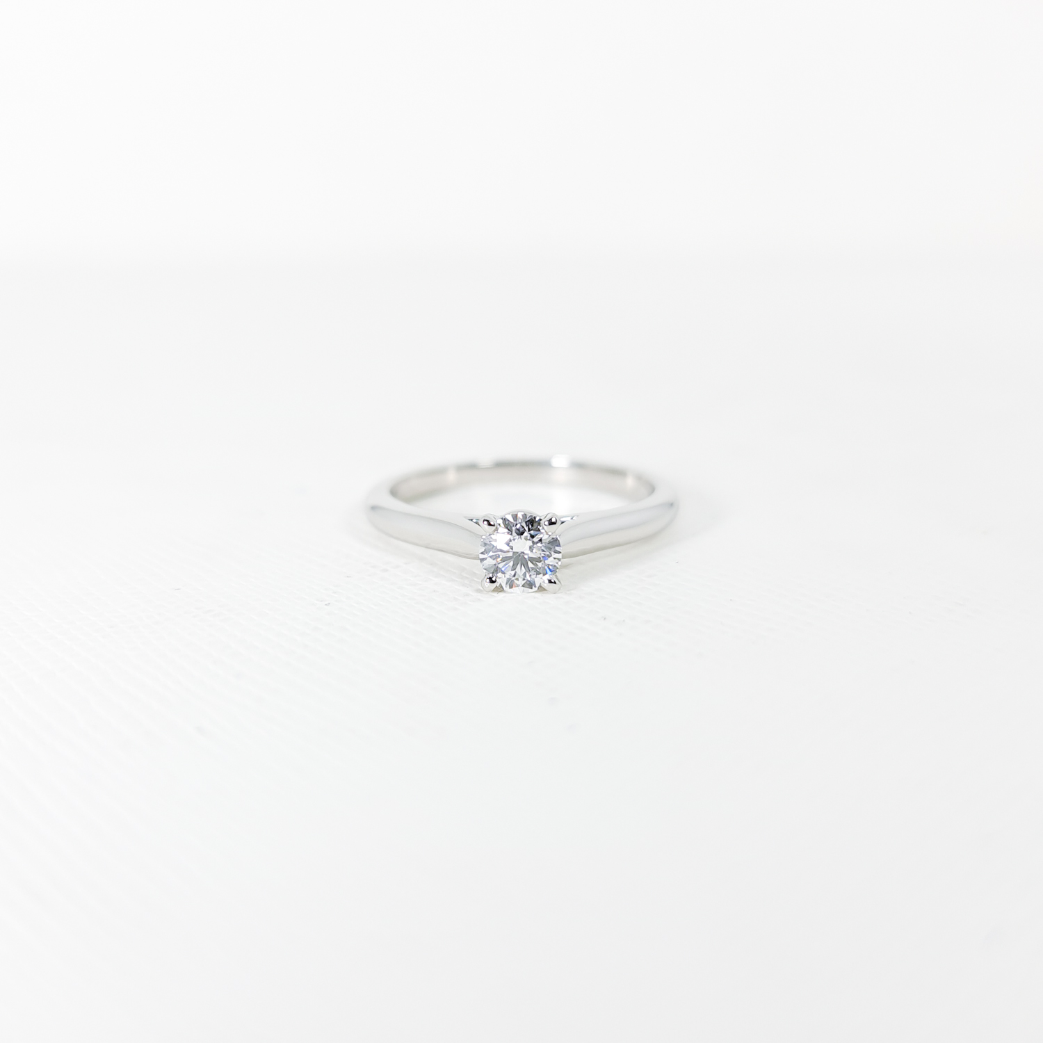 แหวน Cartier 1895 Solitaire ring with 0.30ct E VVS1 Platinum950 ไซส์ 49# (Used)+กล่องและการ์ดและใบเซอร์GIA