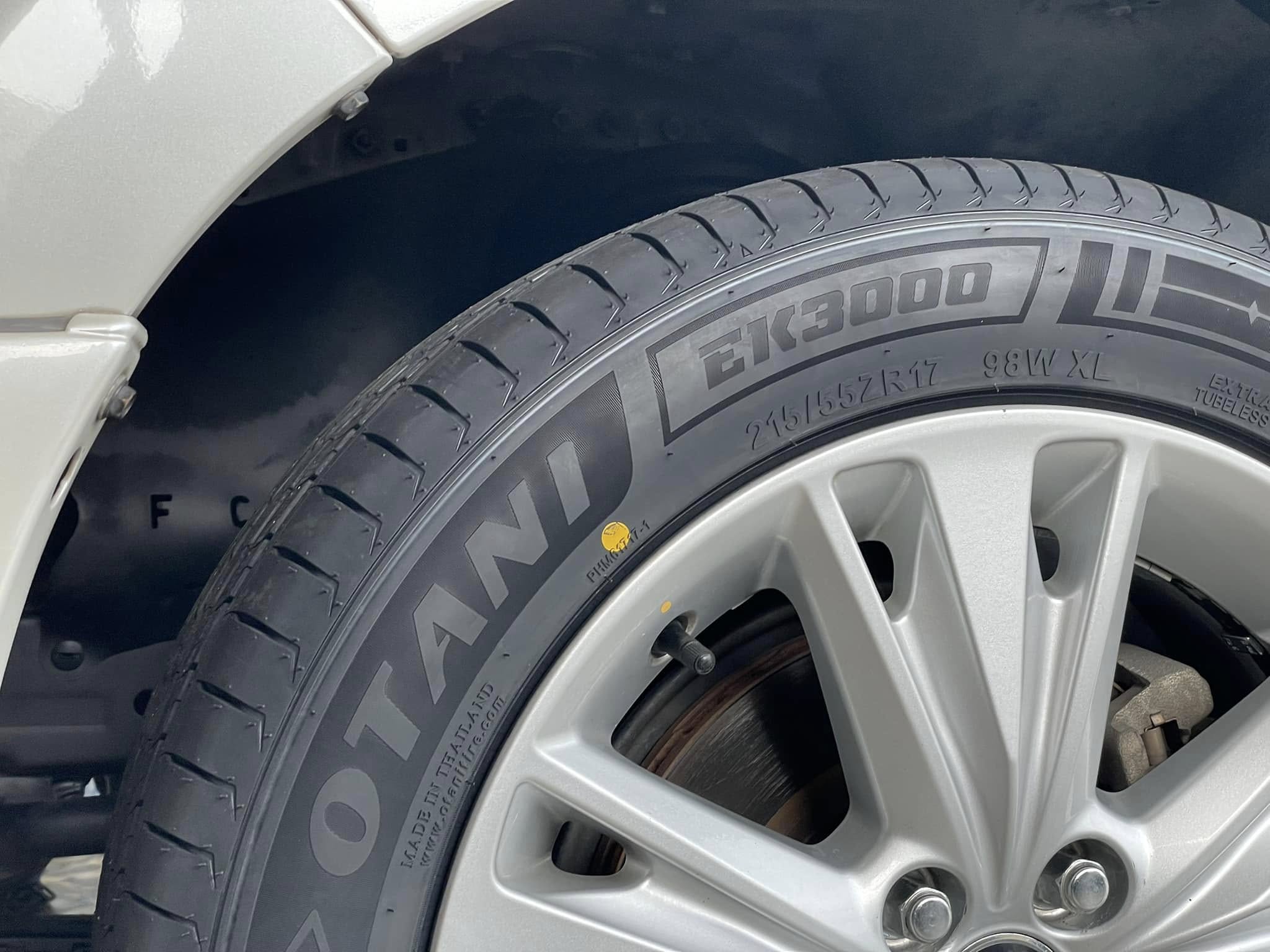 🚘 #TOYOTA_INNOVA🛞#เปลี่ยนยาง #OTANI #EK3000 215/55R17