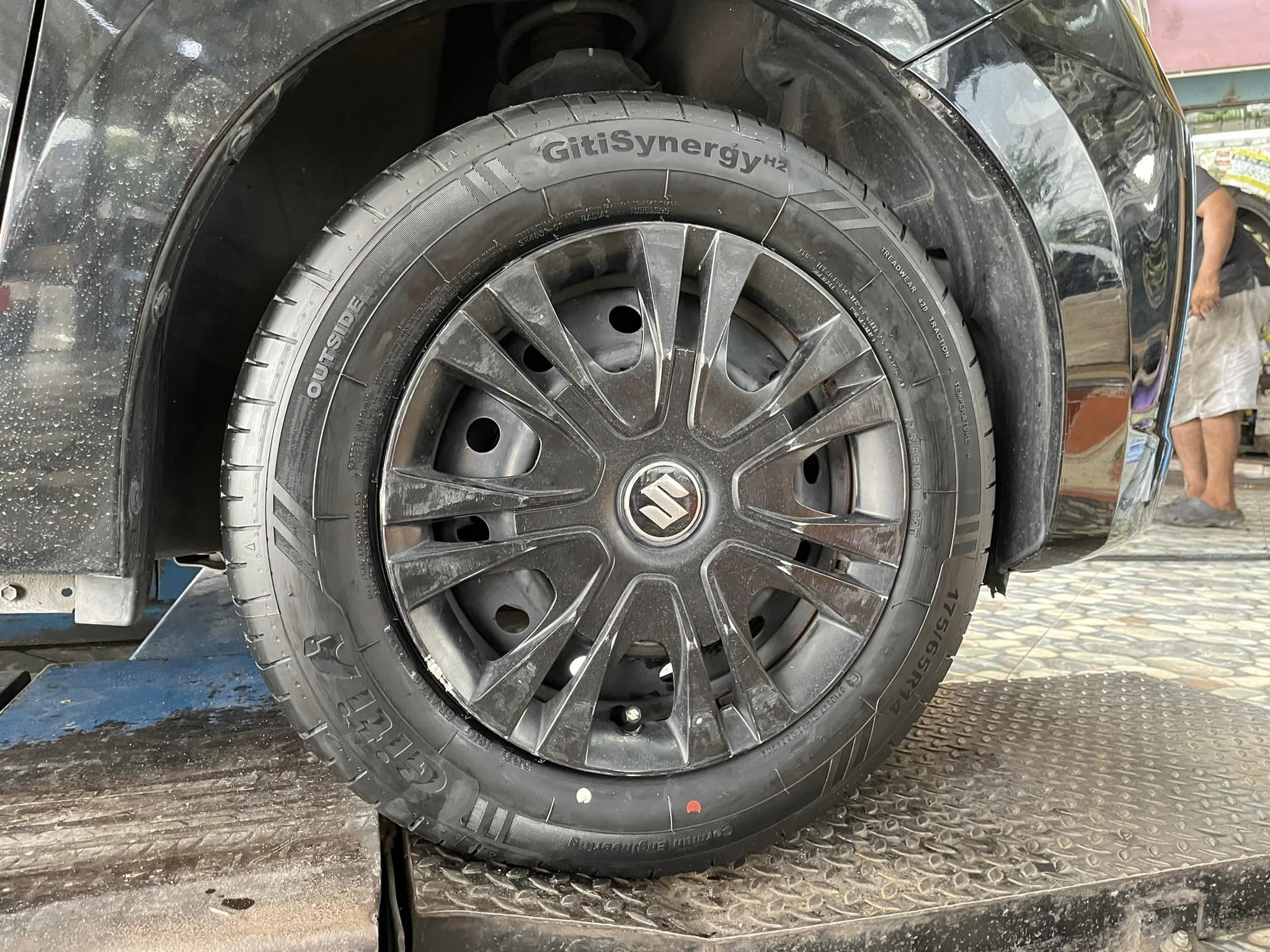 #SUZUKI_CELERIO เปลี่ยนยาง #GITI_SYNERGY_H2 175/65R14