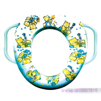 ฝารองนั่งชักโครกเด็กเสริมฟองน้ำ พร้อมที่จับ BATHINA WSP - รุ่น TS27-102 (Bear)