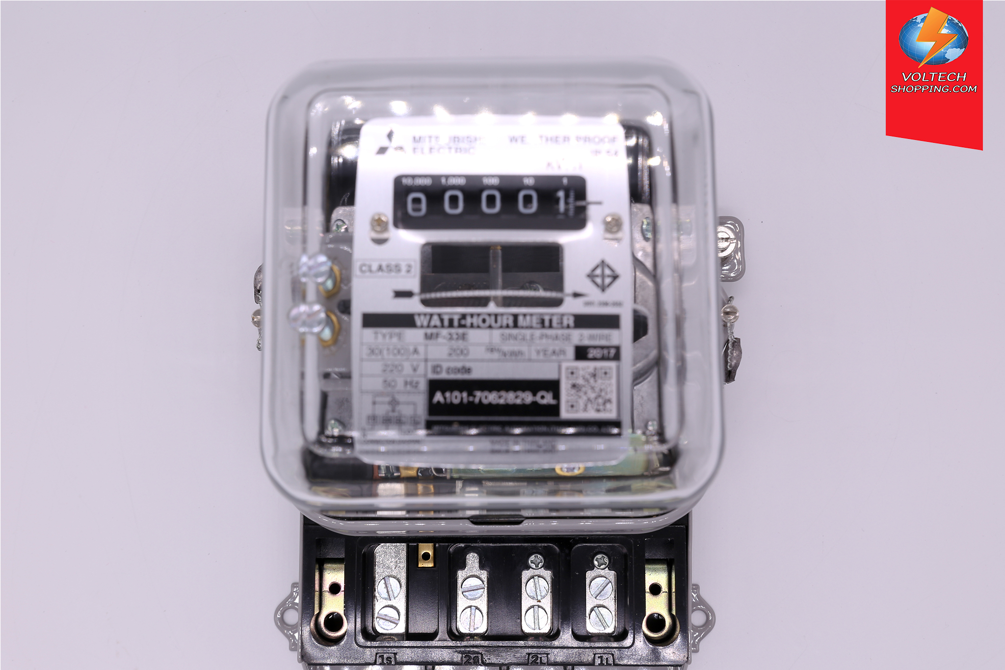 มิเตอร์ 1P2W 30A(100A) 220V "Mitsubishi"