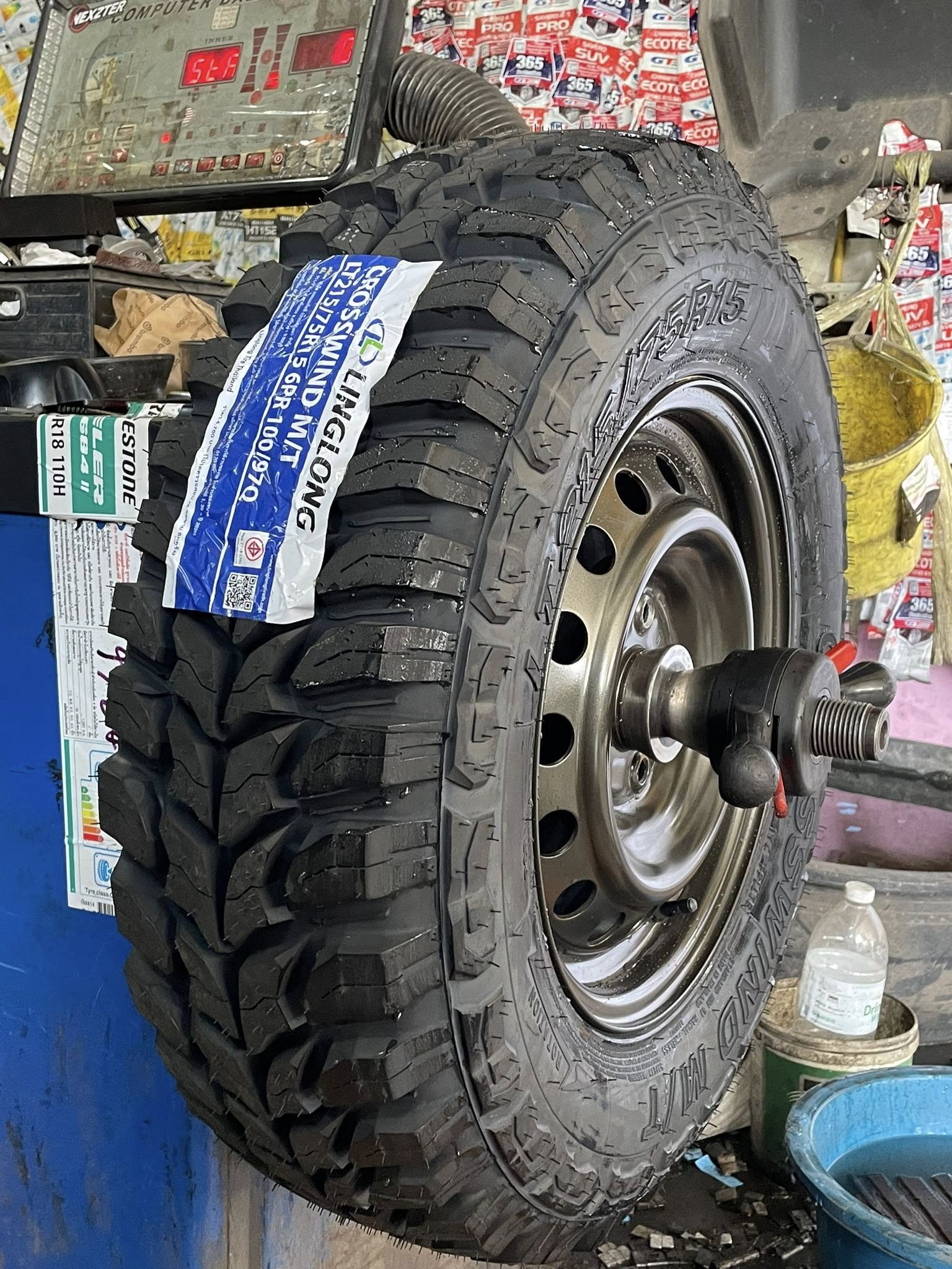 #HONDA_CRV 🚘เปลี่ยนยาง 🛞🐘#LINGLONG_MT_215/75R15 ❤️ 🛞 #ยางMTยางสายลุยคุณภาพดี