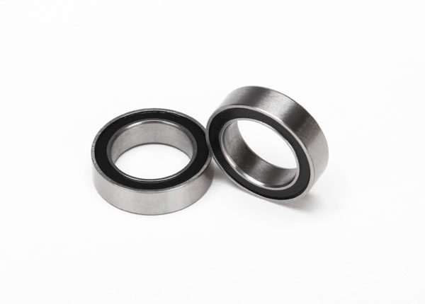 5119A Ball bearings, black rubber sealed (10x15x4mm) (2)