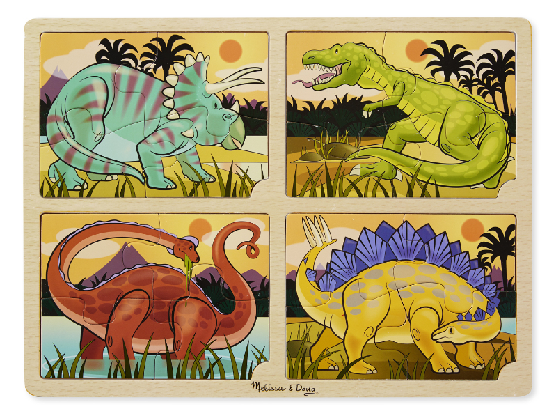 9365 4-in-1 Dinosaur Jigsaw Puzzle Age: 3-5 Years