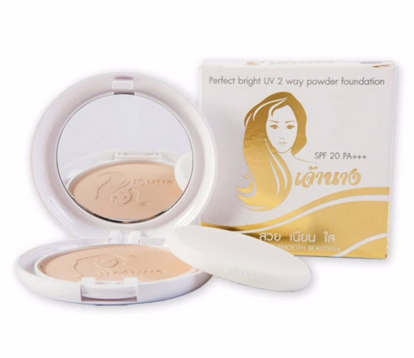 Chao nang Perfect Bright UV 2 Way Powder Foundation แป้งเจ้านาง แป้งผสมรองพื้น เก็บเงินปลายทาง