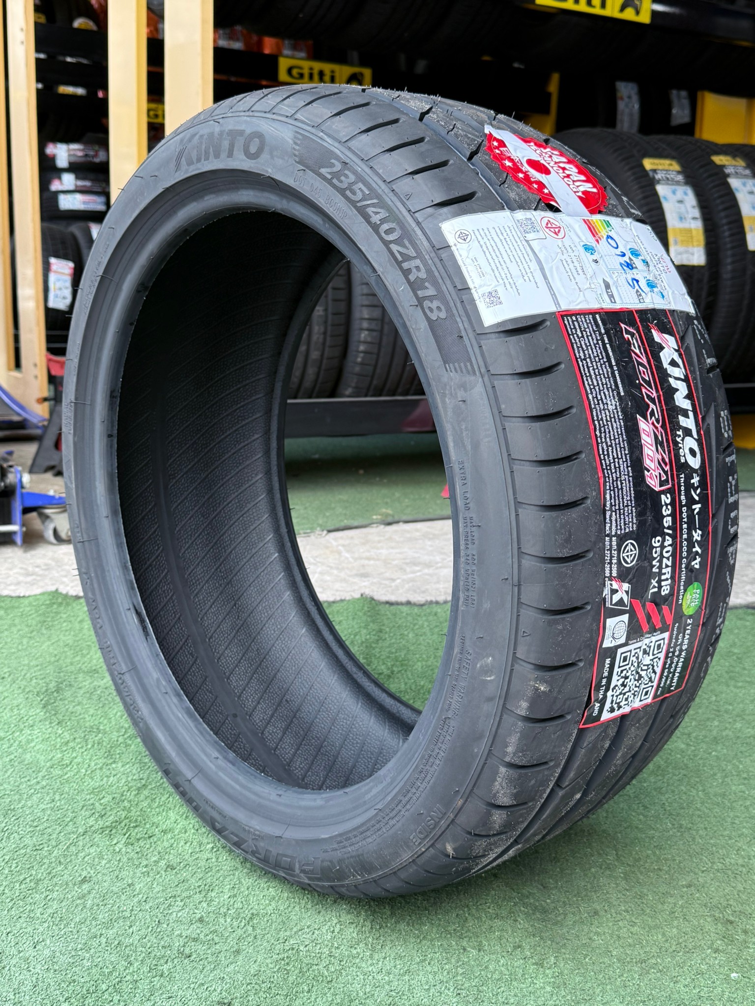 💥💥#ยางใหม่ปี2025💥💥 💥💥#KINTO FORZA001 235/40R18 ยางใหม่ปี2025