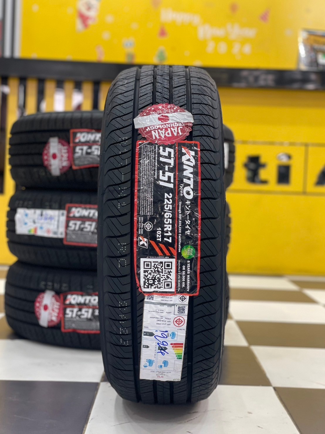 #ยางใหม่คินโต๊ะ #KINTO-ST51 225/65R17 ยางใหม่ปี2024