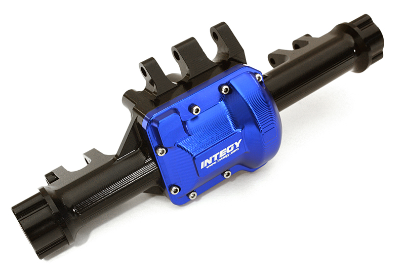 INT-C28002BLUE Billet Machined Rear Axle Housing for Traxxas TRX-4 Scale & Trail Crawler