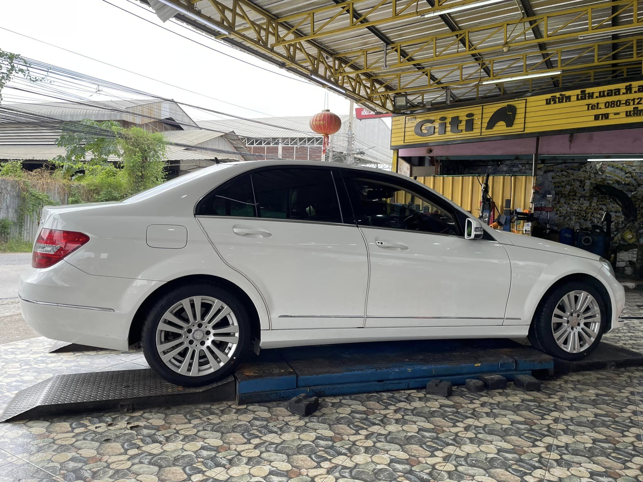 🚗#BENZ_C220 เปลี่ยนยาง 🛞#ยางจีที #ยางสปอร์ตสมรรถนะการขับขี่สูง 🛞 🛞#Giti_SportS2 225/45R17