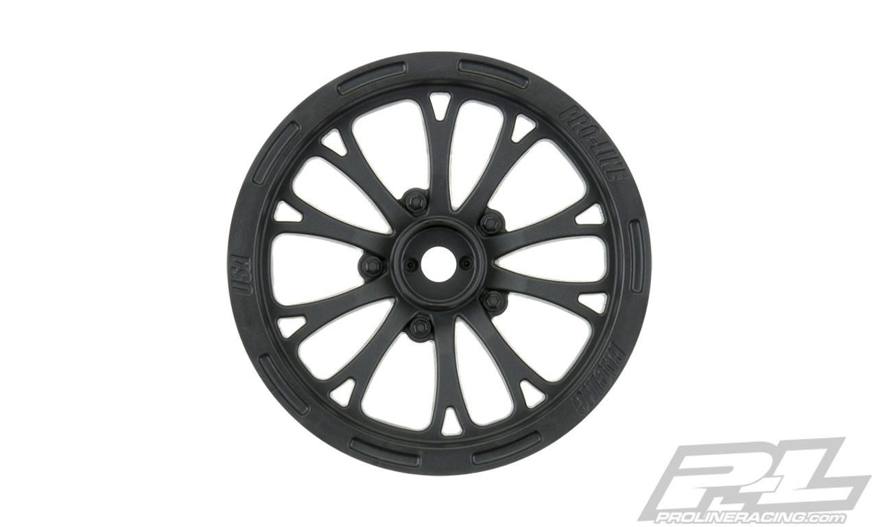 PRO-2775-03 Pomona Drag Spec 2.2" Black Front Wheels for Slash 2wd & AE DR10 (using 2.2" 2WD Buggy Front Tires)