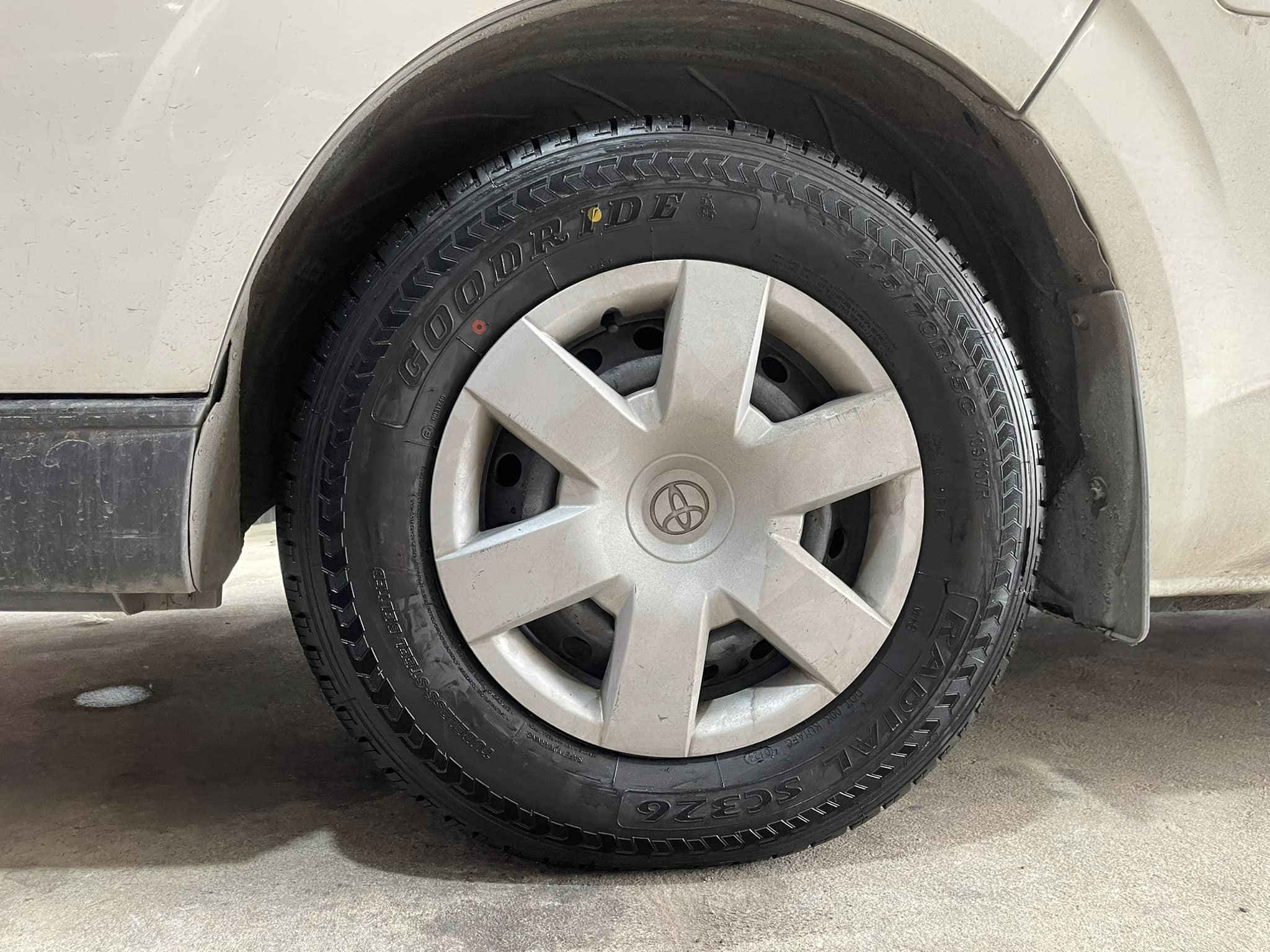 #TOYOTA_HIACE เปลี่ยนยาง #GOOD RIDE_SC326_215/70R15
