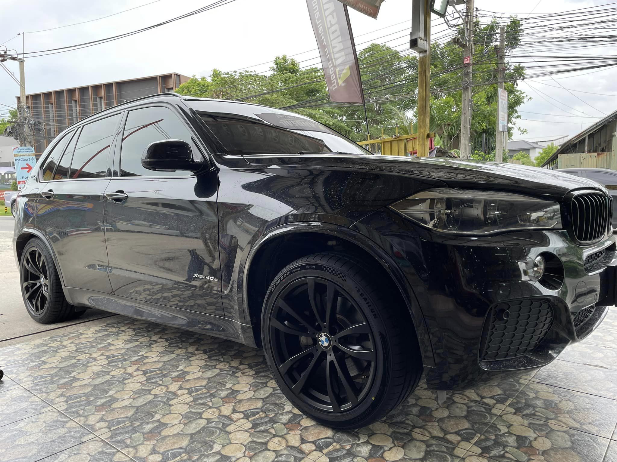 #BMW_X5 เปลี่ยนยาง 🐘#SAILUN_ATREZZO ZSR2 275/40R20 ❤️ 🛞 #SAILUN_ATREZZO ZSR2 315/35R20