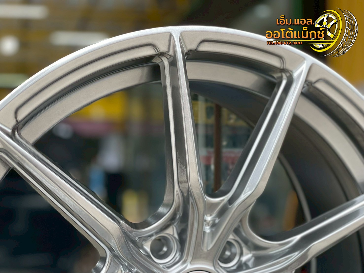 ล้อแม็กซ์ใหม่ขอบ18 #EMOTION-R Model #P01 18x8 ET35 5x114.3 สีบรอนซ์ซิลเวอร์