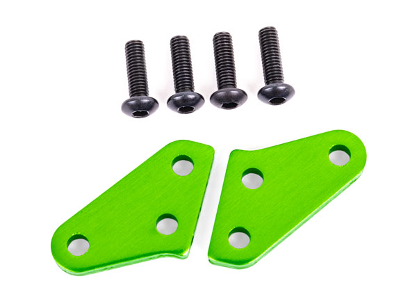 9636G Steering block arms (aluminum, green-anodized) (2) (fits #9635 series & 9637 series steering blocks)