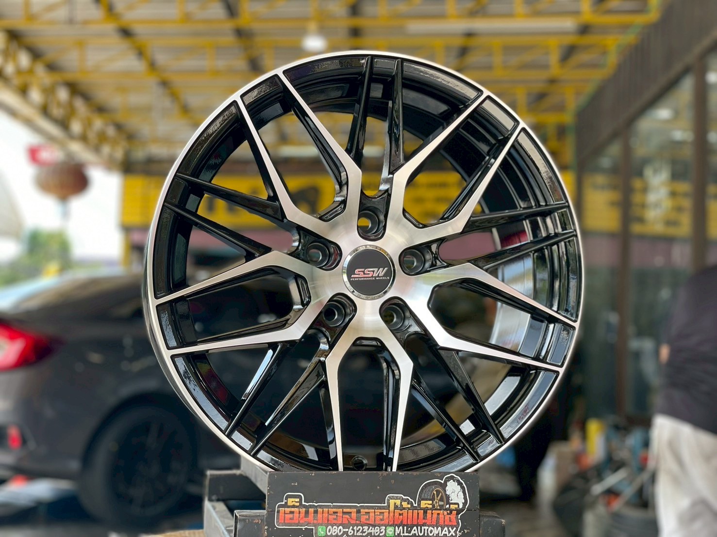 ล้อแม็กใหม่ขอบ17 #Stamford Sport Wheels #SSW348 สีดำหน้าเงา