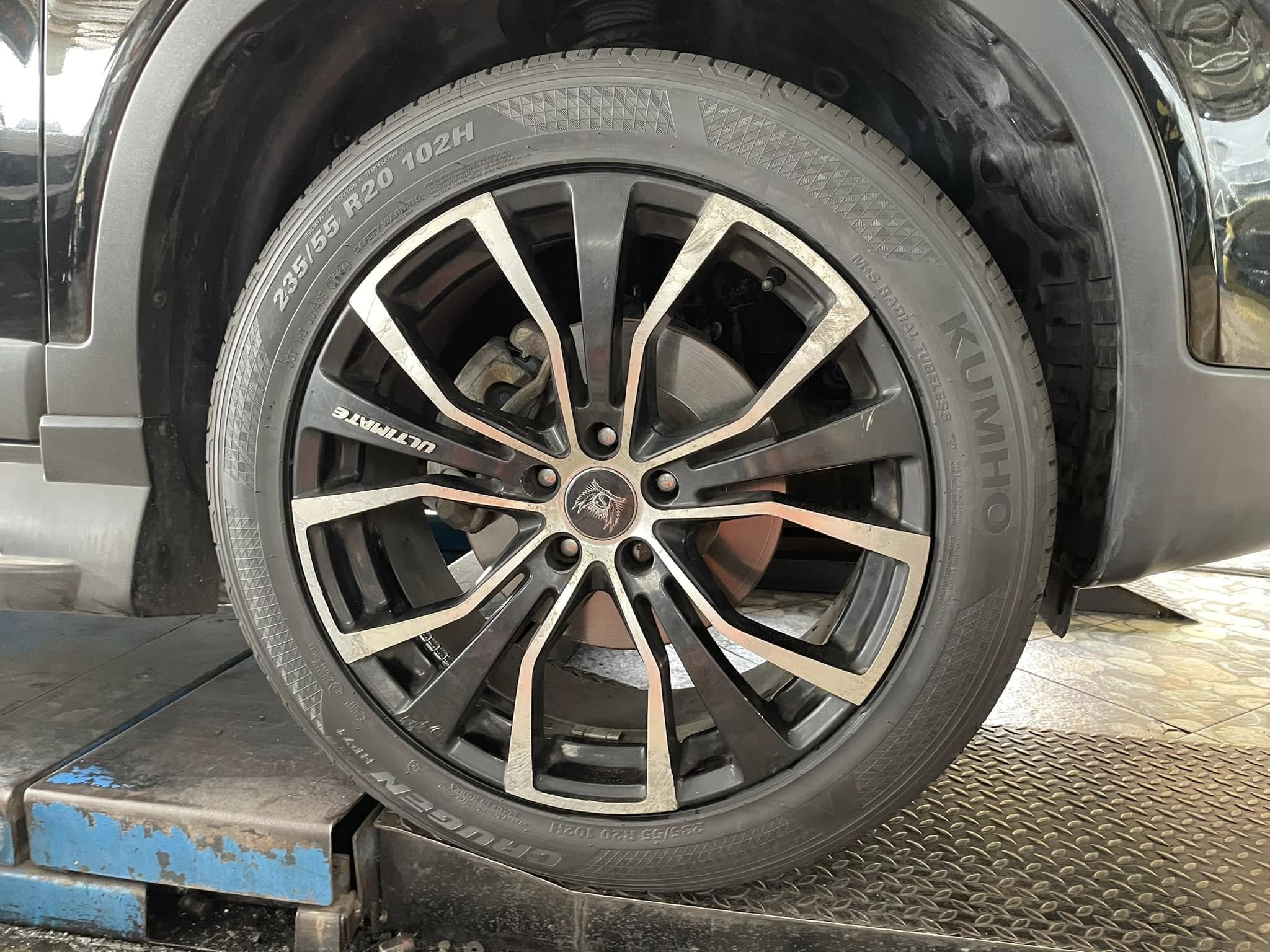 🛞❤️ #KIA_SORENTO 🚘❤️เปลี่ยนยาง 🛞🐘#KUMHO #Crugen #HP71 235/55R20