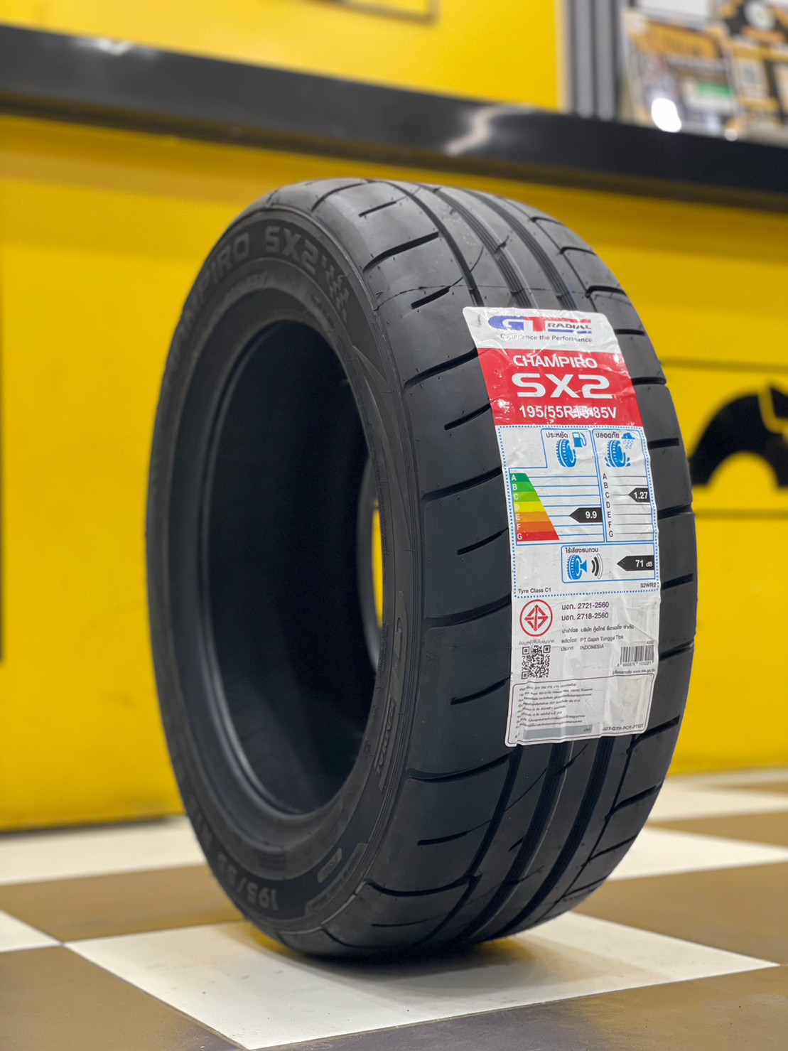 ยาง GT RADIAL CHAMPIRO SX2 195/55R15 ยางใหม่ปี2023