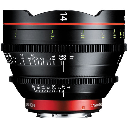 เลนส์ Canon CN-E 14mm T3.1 L F Cinema Prime Lens (EF Mount)
