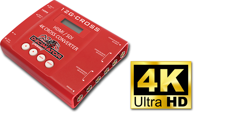 DECIMATOR 12G-CROSS HDMI / SDI 4K CROSS CONVERTER