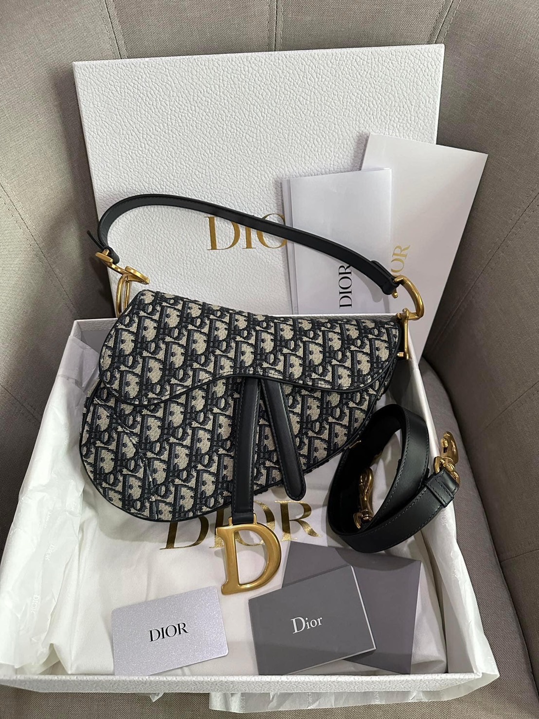 Dior Saddle Bag with Strap ปี22 ช๊อปไทย🇹🇭 size medium