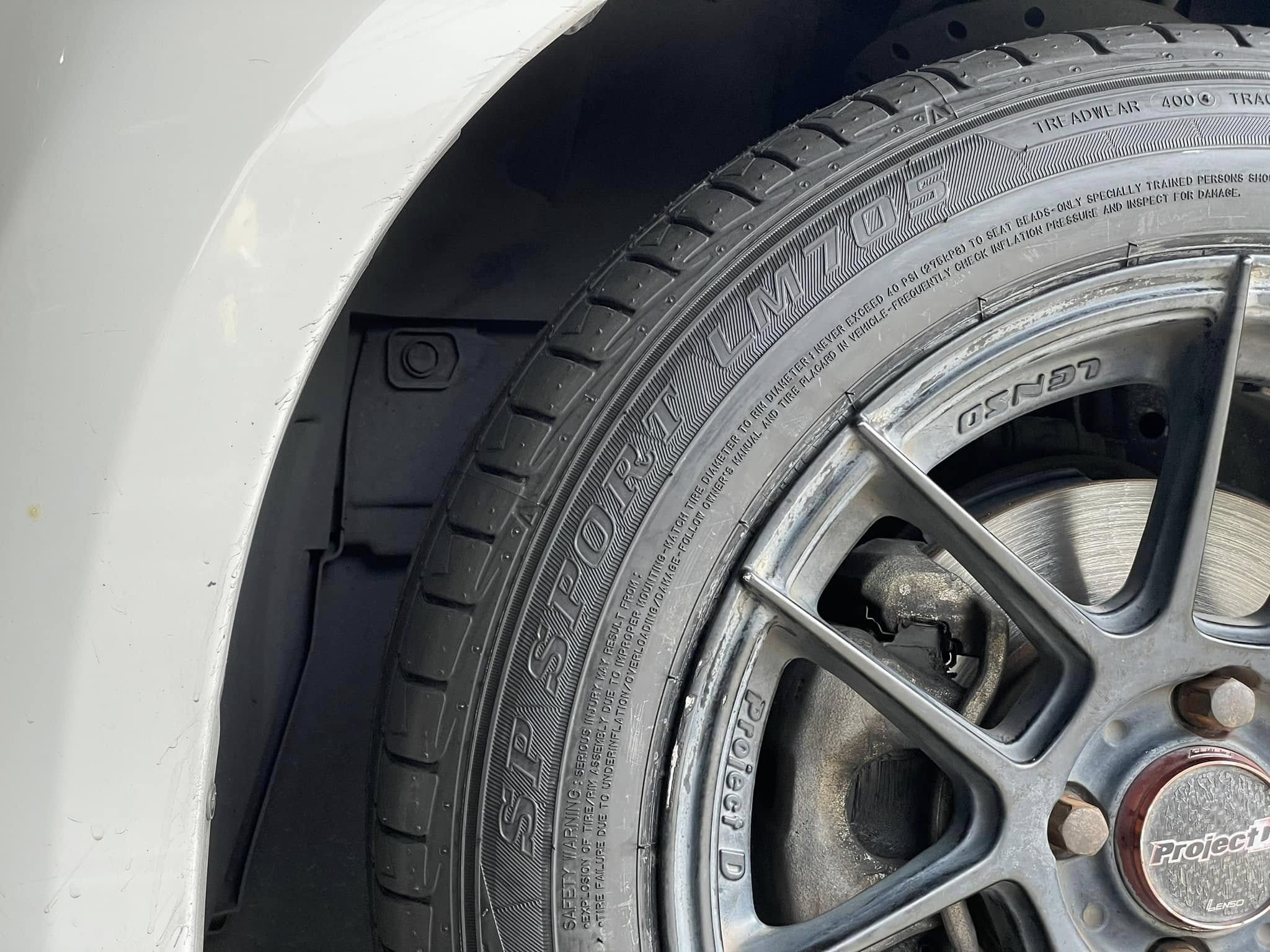 🛞❤️ #HONDA_JAZZ 🚘เปลี่ยนยาง 🛞🐘#DUNLOP_LM705_195/55R15 ❤️ 🛞 #บริการตั้งศูนย์ล้อ🛠